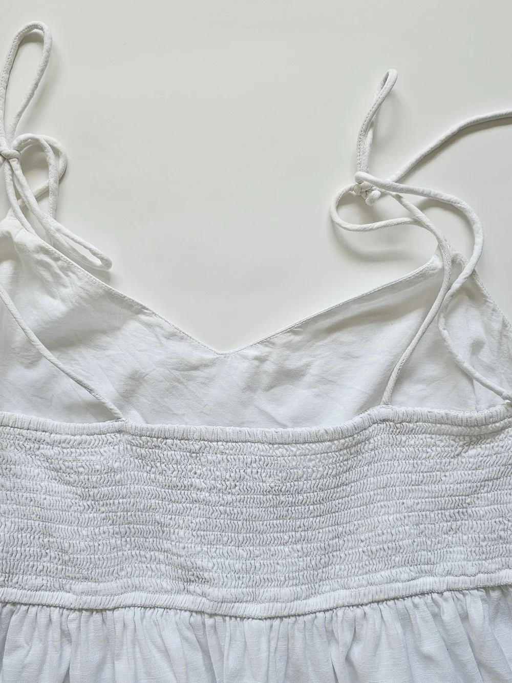 Abercrombie & Fitch White Tiered Cotton Sundress Sz. XL